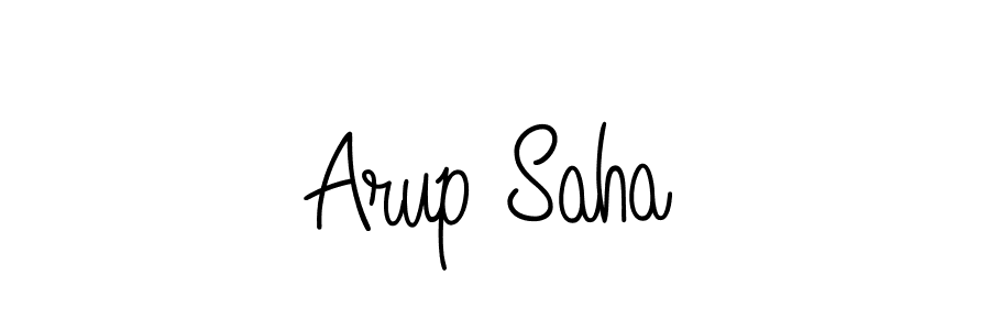 Make a beautiful signature design for name Arup Saha. With this signature (Angelique-Rose-font-FFP) style, you can create a handwritten signature for free. Arup Saha signature style 5 images and pictures png