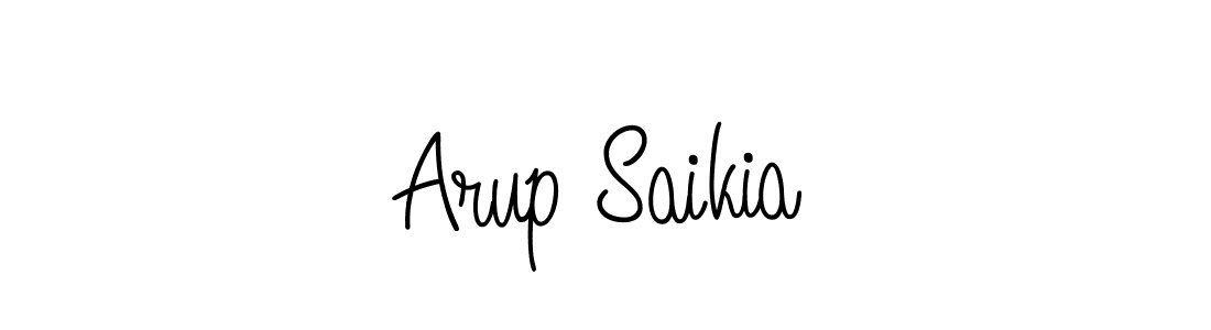 Arup Saikia stylish signature style. Best Handwritten Sign (Angelique-Rose-font-FFP) for my name. Handwritten Signature Collection Ideas for my name Arup Saikia. Arup Saikia signature style 5 images and pictures png