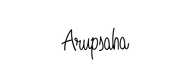 if you are searching for the best signature style for your name Arupsaha. so please give up your signature search. here we have designed multiple signature styles  using Angelique-Rose-font-FFP. Arupsaha signature style 5 images and pictures png