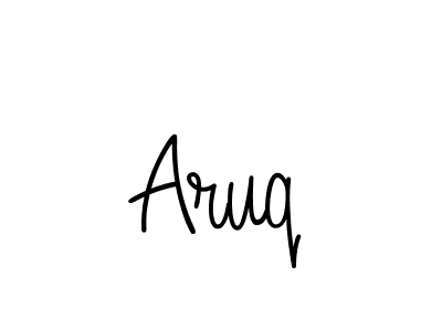 Design your own signature with our free online signature maker. With this signature software, you can create a handwritten (Angelique-Rose-font-FFP) signature for name Aruq. Aruq signature style 5 images and pictures png