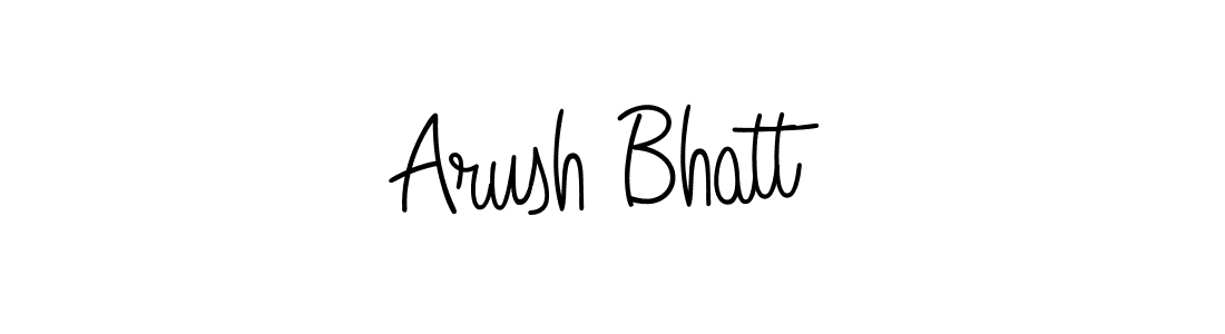 The best way (Angelique-Rose-font-FFP) to make a short signature is to pick only two or three words in your name. The name Arush Bhatt include a total of six letters. For converting this name. Arush Bhatt signature style 5 images and pictures png