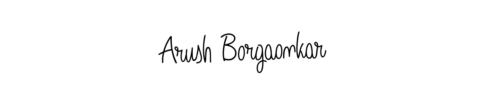 How to make Arush Borgaonkar name signature. Use Angelique-Rose-font-FFP style for creating short signs online. This is the latest handwritten sign. Arush Borgaonkar signature style 5 images and pictures png