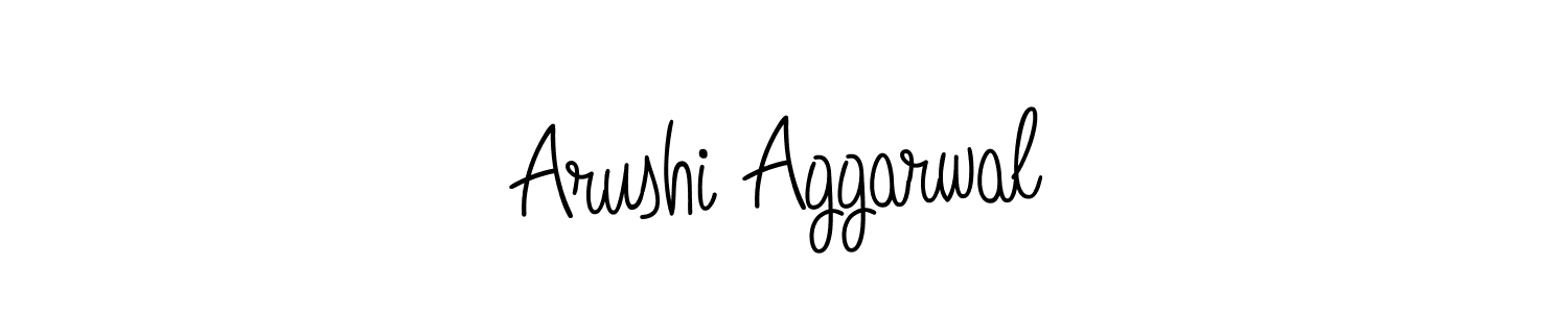 Use a signature maker to create a handwritten signature online. With this signature software, you can design (Angelique-Rose-font-FFP) your own signature for name Arushi Aggarwal. Arushi Aggarwal signature style 5 images and pictures png