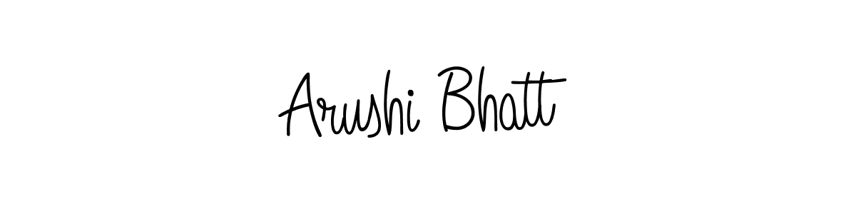 How to make Arushi Bhatt name signature. Use Angelique-Rose-font-FFP style for creating short signs online. This is the latest handwritten sign. Arushi Bhatt signature style 5 images and pictures png