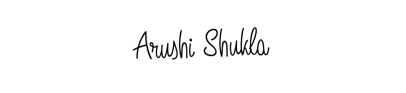 Make a beautiful signature design for name Arushi Shukla. With this signature (Angelique-Rose-font-FFP) style, you can create a handwritten signature for free. Arushi Shukla signature style 5 images and pictures png