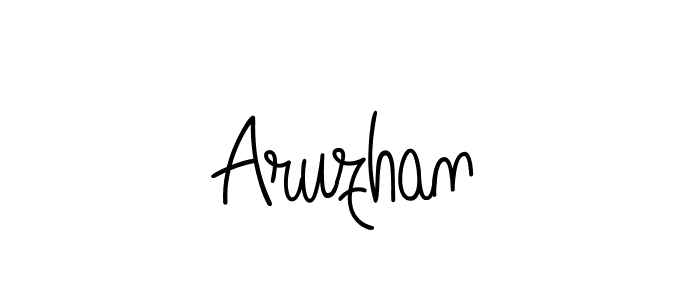 Use a signature maker to create a handwritten signature online. With this signature software, you can design (Angelique-Rose-font-FFP) your own signature for name Aruzhan. Aruzhan signature style 5 images and pictures png