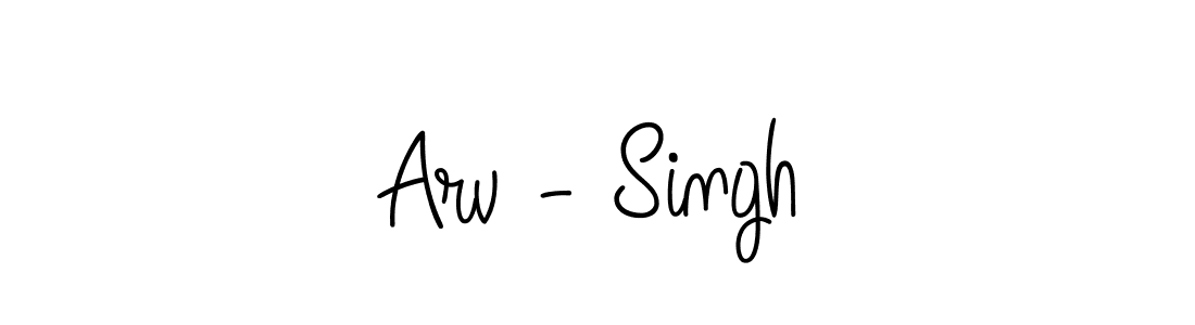 How to make Arv - Singh signature? Angelique-Rose-font-FFP is a professional autograph style. Create handwritten signature for Arv - Singh name. Arv - Singh signature style 5 images and pictures png