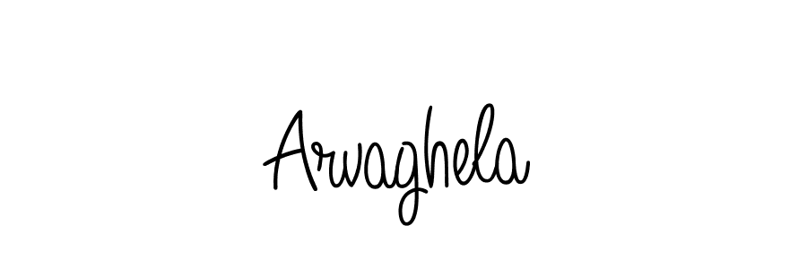 Make a beautiful signature design for name Arvaghela. With this signature (Angelique-Rose-font-FFP) style, you can create a handwritten signature for free. Arvaghela signature style 5 images and pictures png