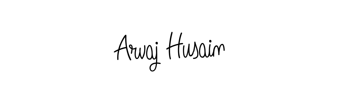 Make a beautiful signature design for name Arvaj Husain. With this signature (Angelique-Rose-font-FFP) style, you can create a handwritten signature for free. Arvaj Husain signature style 5 images and pictures png