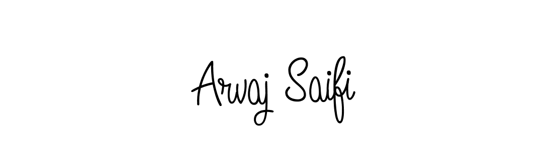 Make a beautiful signature design for name Arvaj Saifi. Use this online signature maker to create a handwritten signature for free. Arvaj Saifi signature style 5 images and pictures png
