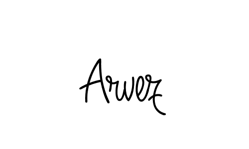 Design your own signature with our free online signature maker. With this signature software, you can create a handwritten (Angelique-Rose-font-FFP) signature for name Arvez. Arvez signature style 5 images and pictures png