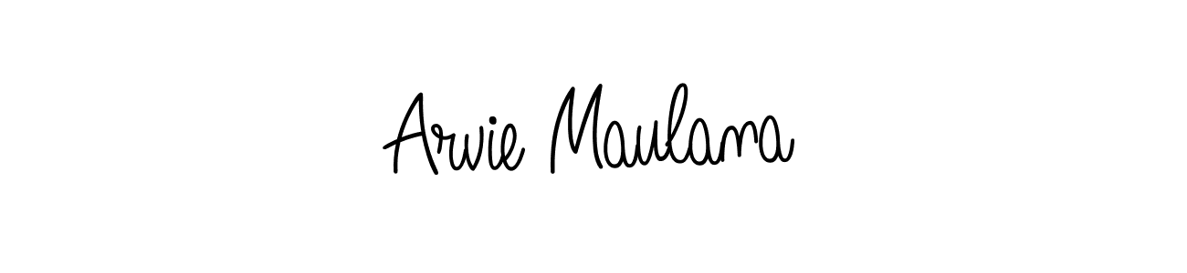 if you are searching for the best signature style for your name Arvie Maulana. so please give up your signature search. here we have designed multiple signature styles  using Angelique-Rose-font-FFP. Arvie Maulana signature style 5 images and pictures png