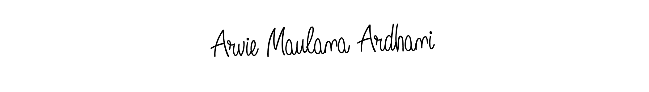 Arvie Maulana Ardhani stylish signature style. Best Handwritten Sign (Angelique-Rose-font-FFP) for my name. Handwritten Signature Collection Ideas for my name Arvie Maulana Ardhani. Arvie Maulana Ardhani signature style 5 images and pictures png