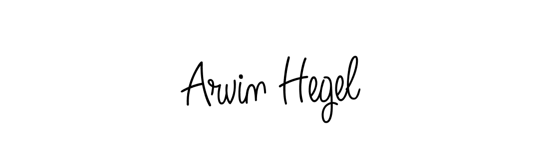 How to make Arvin Hegel name signature. Use Angelique-Rose-font-FFP style for creating short signs online. This is the latest handwritten sign. Arvin Hegel signature style 5 images and pictures png