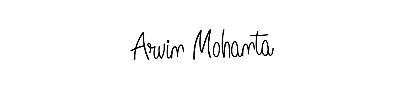 How to make Arvin Mohanta name signature. Use Angelique-Rose-font-FFP style for creating short signs online. This is the latest handwritten sign. Arvin Mohanta signature style 5 images and pictures png
