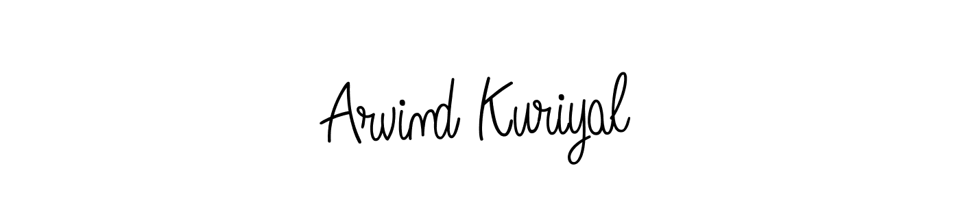 Make a beautiful signature design for name Arvind Kuriyal. With this signature (Angelique-Rose-font-FFP) style, you can create a handwritten signature for free. Arvind Kuriyal signature style 5 images and pictures png