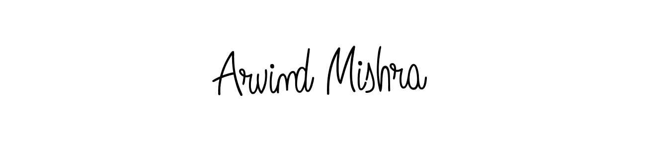 The best way (Angelique-Rose-font-FFP) to make a short signature is to pick only two or three words in your name. The name Arvind Mishra include a total of six letters. For converting this name. Arvind Mishra signature style 5 images and pictures png