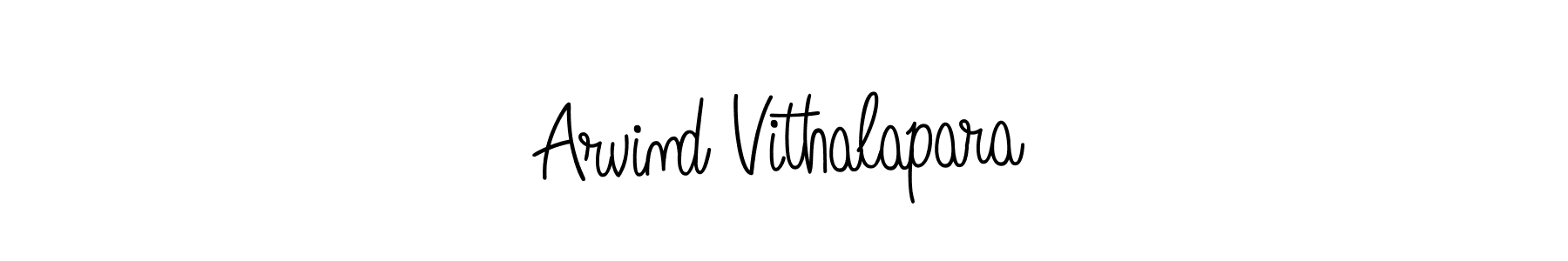 Make a short Arvind Vithalapara signature style. Manage your documents anywhere anytime using Angelique-Rose-font-FFP. Create and add eSignatures, submit forms, share and send files easily. Arvind Vithalapara signature style 5 images and pictures png