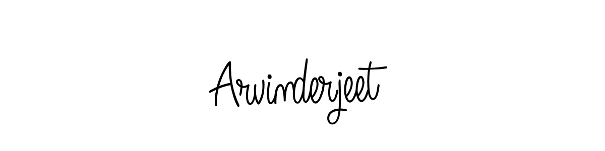 How to make Arvinderjeet signature? Angelique-Rose-font-FFP is a professional autograph style. Create handwritten signature for Arvinderjeet name. Arvinderjeet signature style 5 images and pictures png