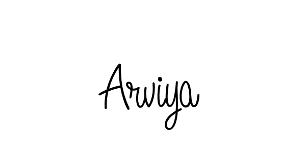 Arviya stylish signature style. Best Handwritten Sign (Angelique-Rose-font-FFP) for my name. Handwritten Signature Collection Ideas for my name Arviya. Arviya signature style 5 images and pictures png