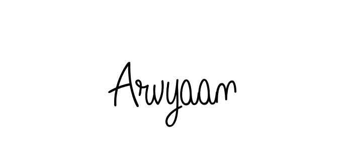 Design your own signature with our free online signature maker. With this signature software, you can create a handwritten (Angelique-Rose-font-FFP) signature for name Arvyaan. Arvyaan signature style 5 images and pictures png