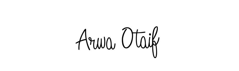 How to make Arwa Otaif name signature. Use Angelique-Rose-font-FFP style for creating short signs online. This is the latest handwritten sign. Arwa Otaif signature style 5 images and pictures png
