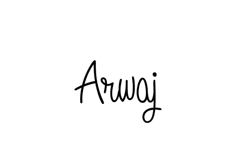 Design your own signature with our free online signature maker. With this signature software, you can create a handwritten (Angelique-Rose-font-FFP) signature for name Arwaj. Arwaj signature style 5 images and pictures png