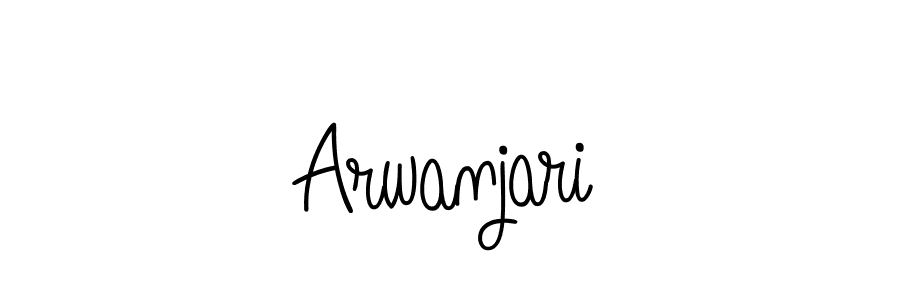 Arwanjari stylish signature style. Best Handwritten Sign (Angelique-Rose-font-FFP) for my name. Handwritten Signature Collection Ideas for my name Arwanjari. Arwanjari signature style 5 images and pictures png