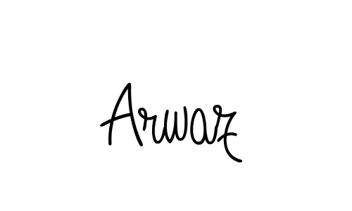 Arwaz stylish signature style. Best Handwritten Sign (Angelique-Rose-font-FFP) for my name. Handwritten Signature Collection Ideas for my name Arwaz. Arwaz signature style 5 images and pictures png