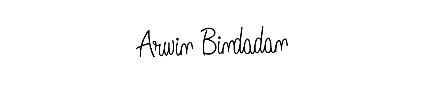 How to Draw Arwin Bindadan signature style? Angelique-Rose-font-FFP is a latest design signature styles for name Arwin Bindadan. Arwin Bindadan signature style 5 images and pictures png