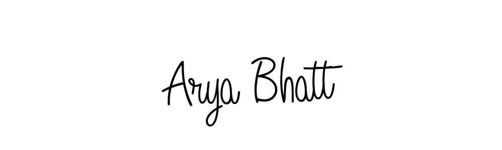 The best way (Angelique-Rose-font-FFP) to make a short signature is to pick only two or three words in your name. The name Arya Bhatt include a total of six letters. For converting this name. Arya Bhatt signature style 5 images and pictures png