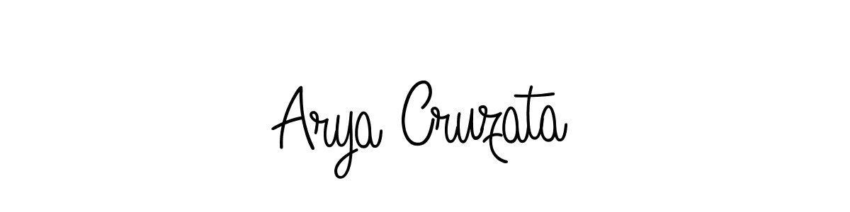 Arya Cruzata stylish signature style. Best Handwritten Sign (Angelique-Rose-font-FFP) for my name. Handwritten Signature Collection Ideas for my name Arya Cruzata. Arya Cruzata signature style 5 images and pictures png