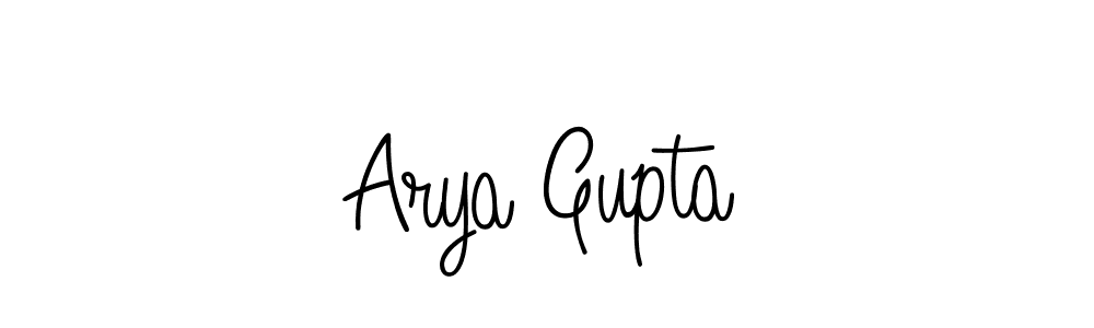 The best way (Angelique-Rose-font-FFP) to make a short signature is to pick only two or three words in your name. The name Arya Gupta include a total of six letters. For converting this name. Arya Gupta signature style 5 images and pictures png