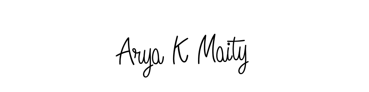 This is the best signature style for the Arya K Maity name. Also you like these signature font (Angelique-Rose-font-FFP). Mix name signature. Arya K Maity signature style 5 images and pictures png