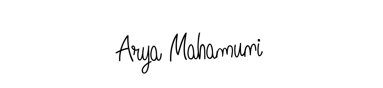 Make a beautiful signature design for name Arya Mahamuni. Use this online signature maker to create a handwritten signature for free. Arya Mahamuni signature style 5 images and pictures png