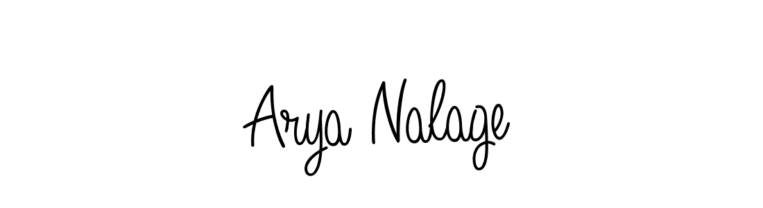 The best way (Angelique-Rose-font-FFP) to make a short signature is to pick only two or three words in your name. The name Arya Nalage include a total of six letters. For converting this name. Arya Nalage signature style 5 images and pictures png