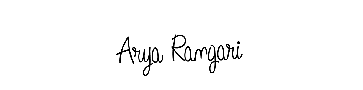 Angelique-Rose-font-FFP is a professional signature style that is perfect for those who want to add a touch of class to their signature. It is also a great choice for those who want to make their signature more unique. Get Arya Rangari name to fancy signature for free. Arya Rangari signature style 5 images and pictures png