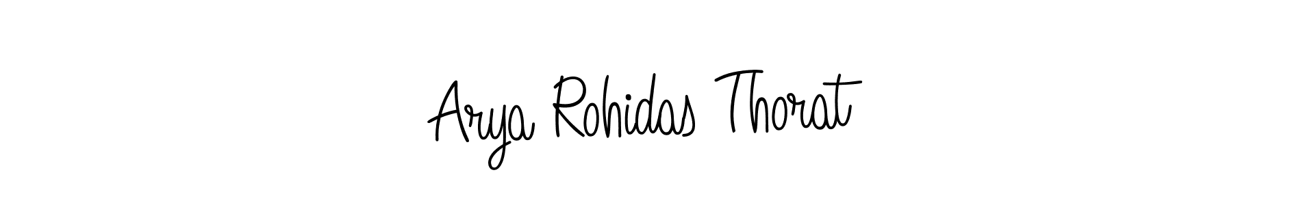 Arya Rohidas Thorat stylish signature style. Best Handwritten Sign (Angelique-Rose-font-FFP) for my name. Handwritten Signature Collection Ideas for my name Arya Rohidas Thorat. Arya Rohidas Thorat signature style 5 images and pictures png