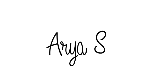 How to Draw Arya S signature style? Angelique-Rose-font-FFP is a latest design signature styles for name Arya S. Arya S signature style 5 images and pictures png