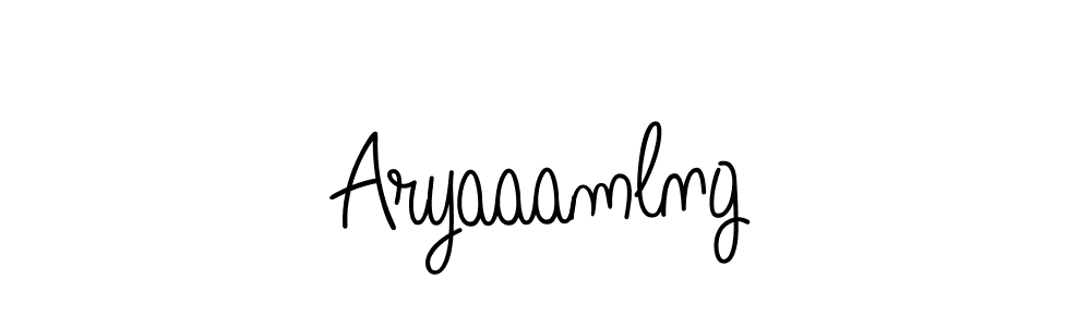 The best way (Angelique-Rose-font-FFP) to make a short signature is to pick only two or three words in your name. The name Aryaaamlng include a total of six letters. For converting this name. Aryaaamlng signature style 5 images and pictures png