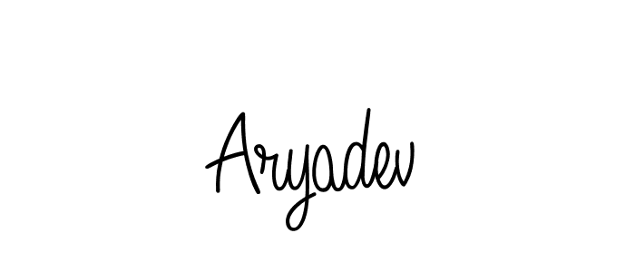 Design your own signature with our free online signature maker. With this signature software, you can create a handwritten (Angelique-Rose-font-FFP) signature for name Aryadev. Aryadev signature style 5 images and pictures png