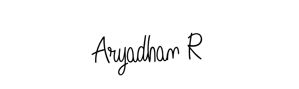 It looks lik you need a new signature style for name Aryadhan R. Design unique handwritten (Angelique-Rose-font-FFP) signature with our free signature maker in just a few clicks. Aryadhan R signature style 5 images and pictures png