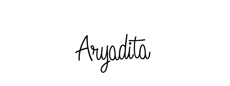 Make a beautiful signature design for name Aryadita. With this signature (Angelique-Rose-font-FFP) style, you can create a handwritten signature for free. Aryadita signature style 5 images and pictures png