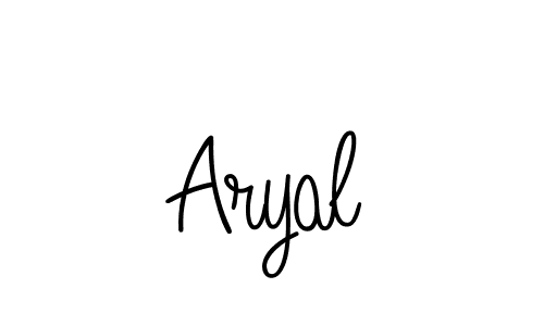 How to Draw Aryal signature style? Angelique-Rose-font-FFP is a latest design signature styles for name Aryal. Aryal signature style 5 images and pictures png