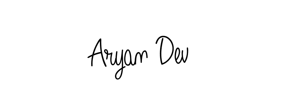 Aryan Dev stylish signature style. Best Handwritten Sign (Angelique-Rose-font-FFP) for my name. Handwritten Signature Collection Ideas for my name Aryan Dev. Aryan Dev signature style 5 images and pictures png