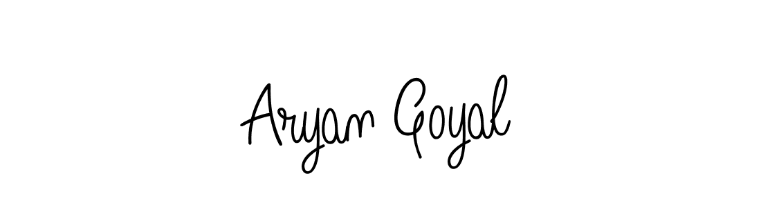 Use a signature maker to create a handwritten signature online. With this signature software, you can design (Angelique-Rose-font-FFP) your own signature for name Aryan Goyal. Aryan Goyal signature style 5 images and pictures png