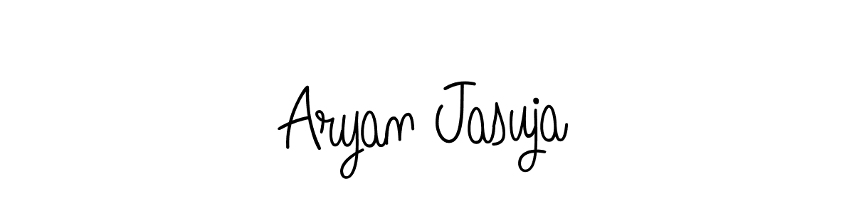 Aryan Jasuja stylish signature style. Best Handwritten Sign (Angelique-Rose-font-FFP) for my name. Handwritten Signature Collection Ideas for my name Aryan Jasuja. Aryan Jasuja signature style 5 images and pictures png