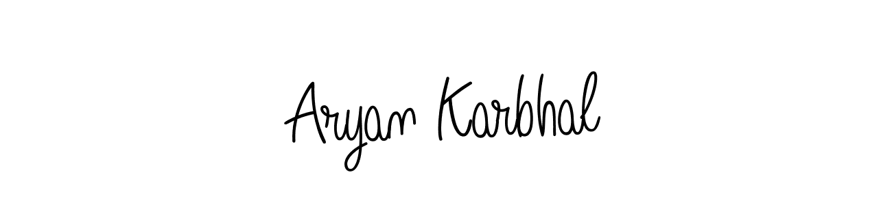 How to Draw Aryan Karbhal signature style? Angelique-Rose-font-FFP is a latest design signature styles for name Aryan Karbhal. Aryan Karbhal signature style 5 images and pictures png
