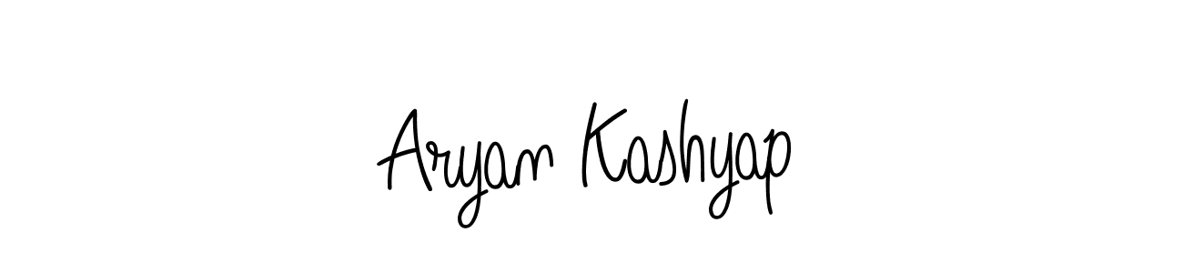 Create a beautiful signature design for name Aryan Kashyap. With this signature (Angelique-Rose-font-FFP) fonts, you can make a handwritten signature for free. Aryan Kashyap signature style 5 images and pictures png