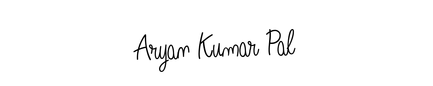 Use a signature maker to create a handwritten signature online. With this signature software, you can design (Angelique-Rose-font-FFP) your own signature for name Aryan Kumar Pal. Aryan Kumar Pal signature style 5 images and pictures png